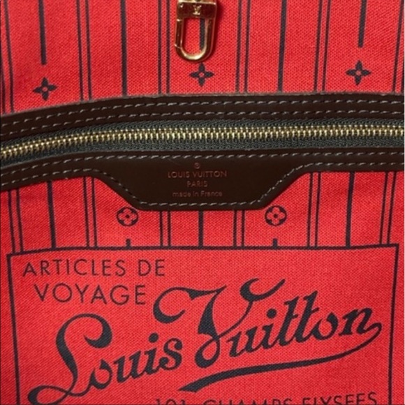 Louis Vuitton Damier Ebene Neverfull MM Tote - Picture 7 of 12